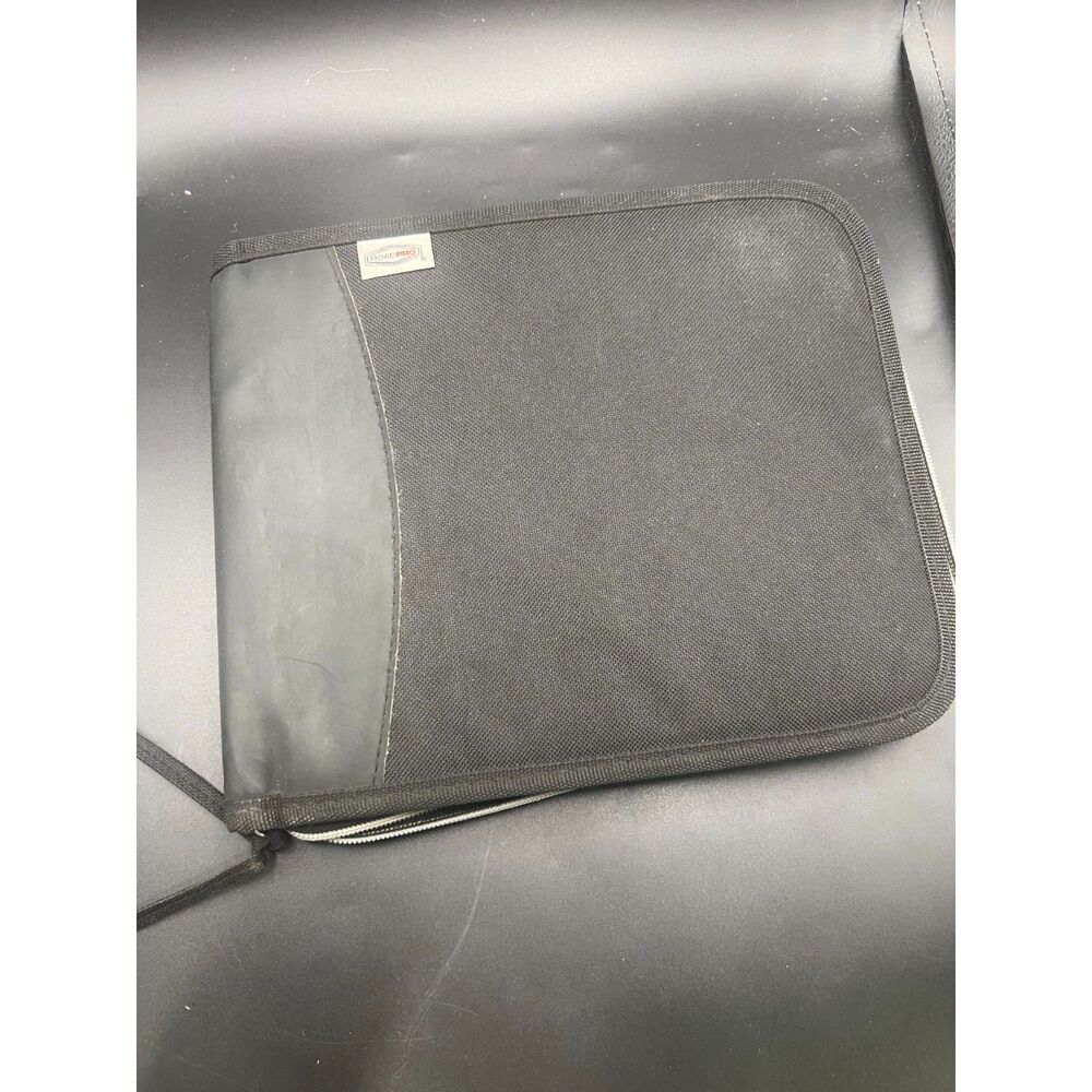 RoadPro 3-Ring Zippered Binder for Loose-Leaf Log Sheets, Black, LB-001BK